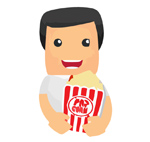 Gemütlich am PC Videos leihen Video Projekor fürs Wohnzimmer